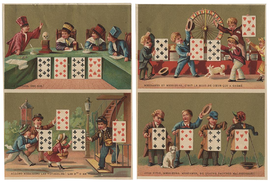 Thirteen Miscellaneous Playing Card Items. (1 of 2)