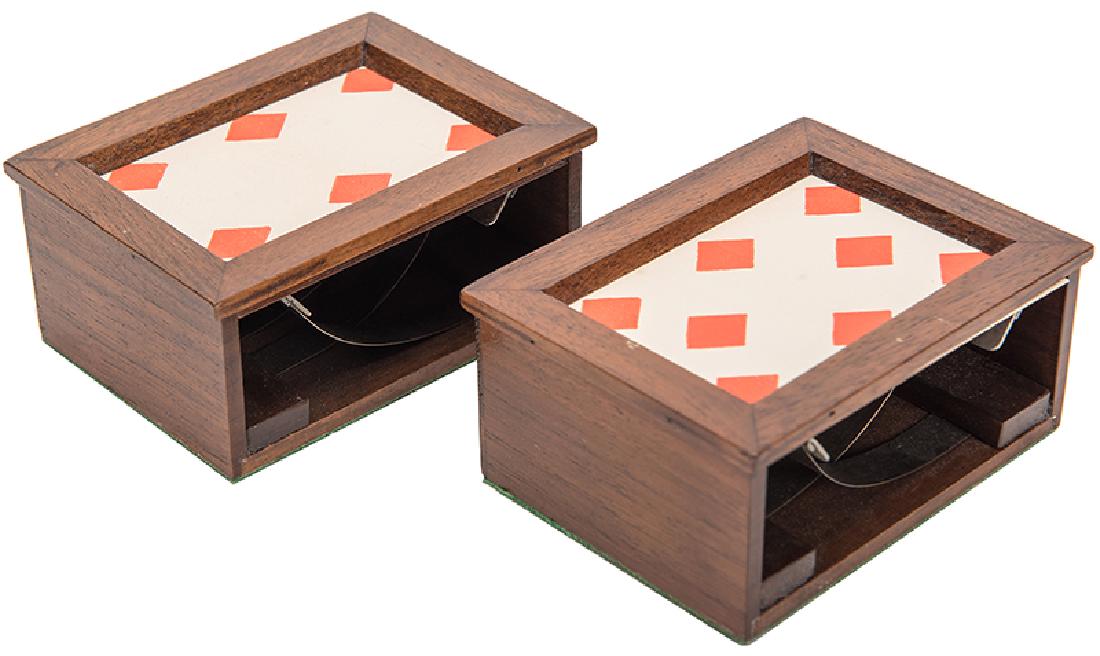 Pair of Wood Dealing Boxes. (1 of 1)