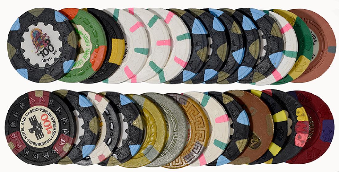 27 Casino Gambling Chips. (1 of 1)