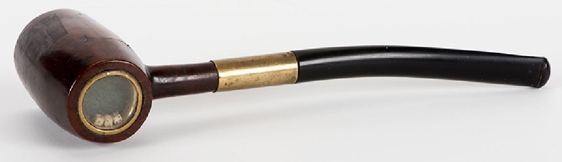 Vintage Novelty Pipe With Dice Box Insert. (1 of 1)