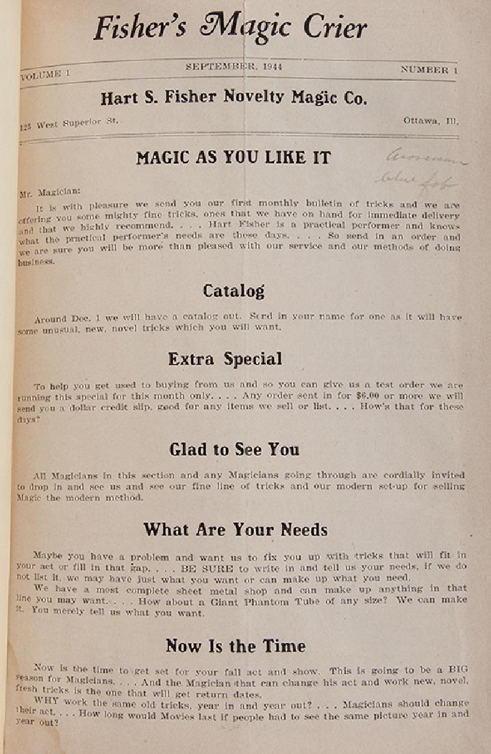 Fisher’s Magic Crier. (1 of 2)