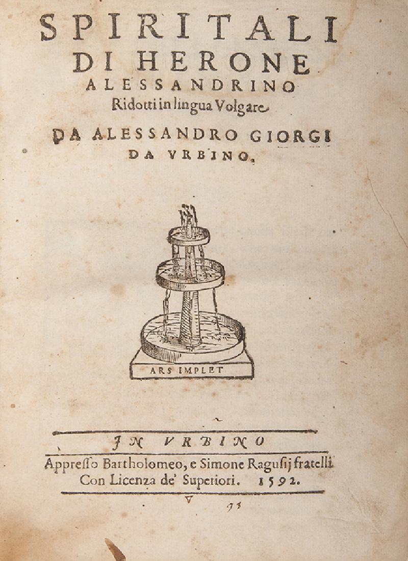 Spiritali di Herone Alessandrino. (1 of 2)