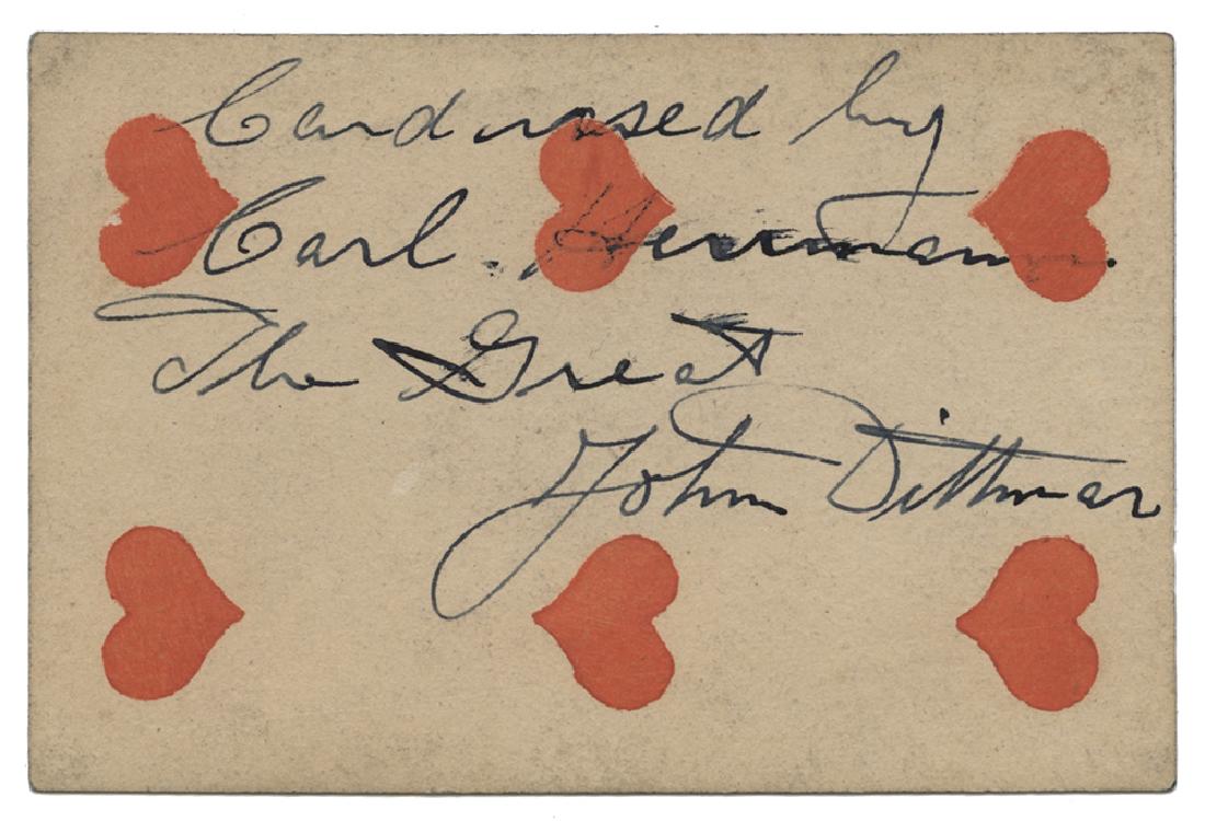 Playing Card Used by Herrmann the Great. (1 of 2)