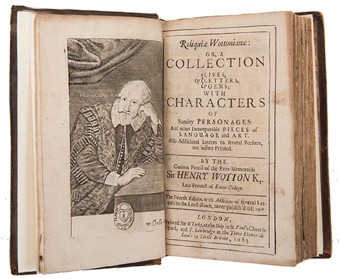 Wotton, Henry, Sir. Reliquiae Wottonianae: Wotton, Henry, Sir. Reliquiae Wottonianae: or, A Collection of Lives, Letters, Poems; with Characters of Sundry Personnages: And other Incomparable Pieces of Language and Art. Also Additional Letter t