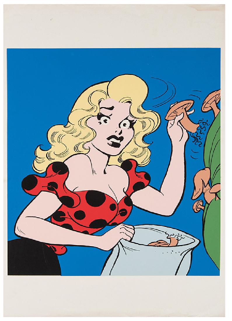 Capp, Al. A Pair of Lithographs of Daisy Mae. (1 of 2)