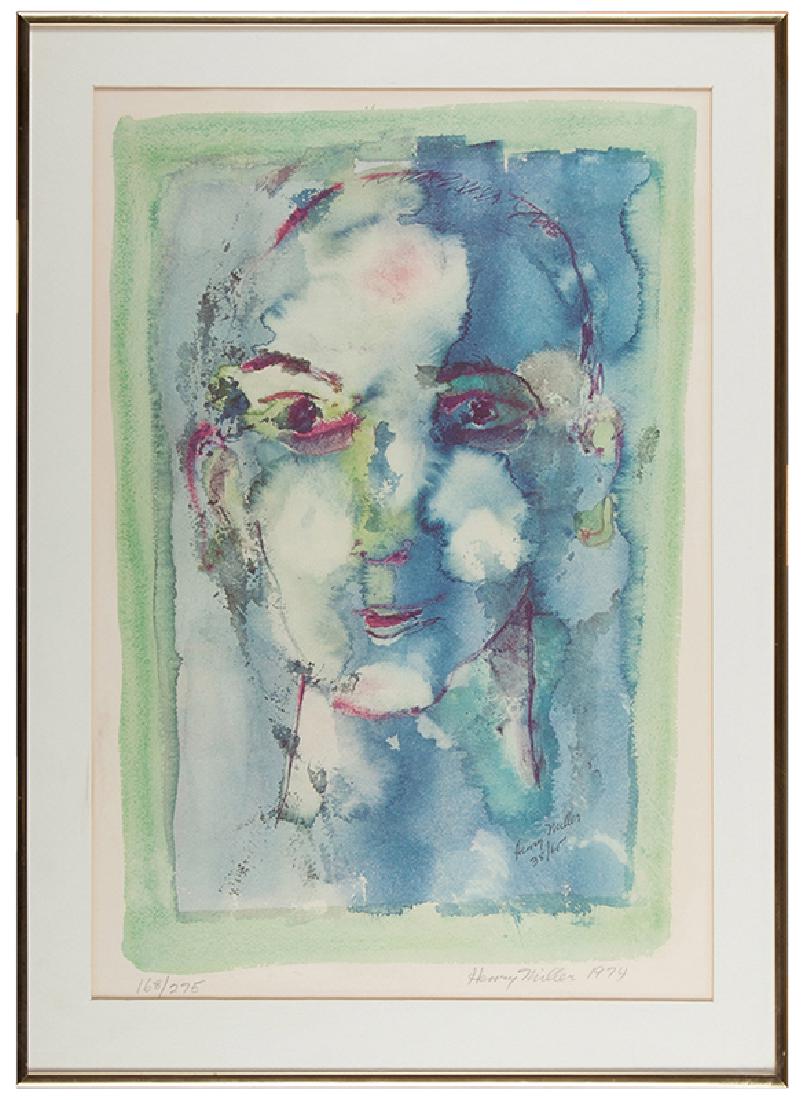 Miller, Henry. Blue Face, 1974. (1 of 1)