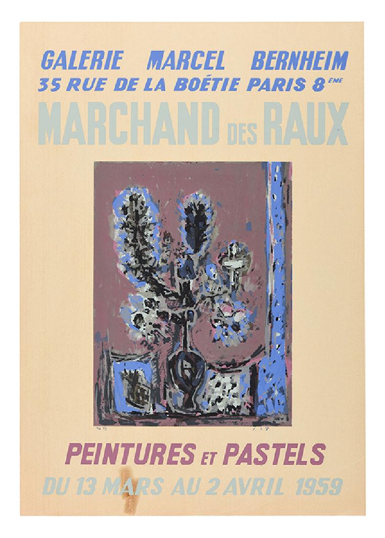 485. [Exhibition Posters] Lot of 14 Collage Posters and: [Exhibition Posters] Lot of 14 Collage Posters and Drafts of Posters, Paris, 1950s and 1960s, made for galleries including: Galerie Furstenberg, Galerie D’Orsay, Andre Marvice and Lucie Weill. Size 