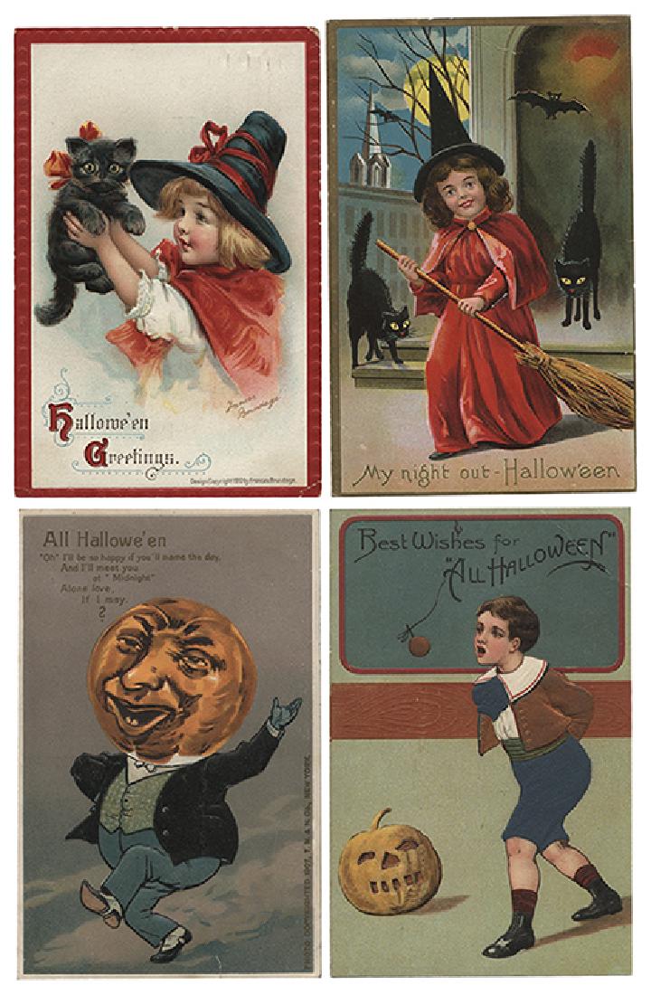 Seven Halloween Postcards. (1 of 2)