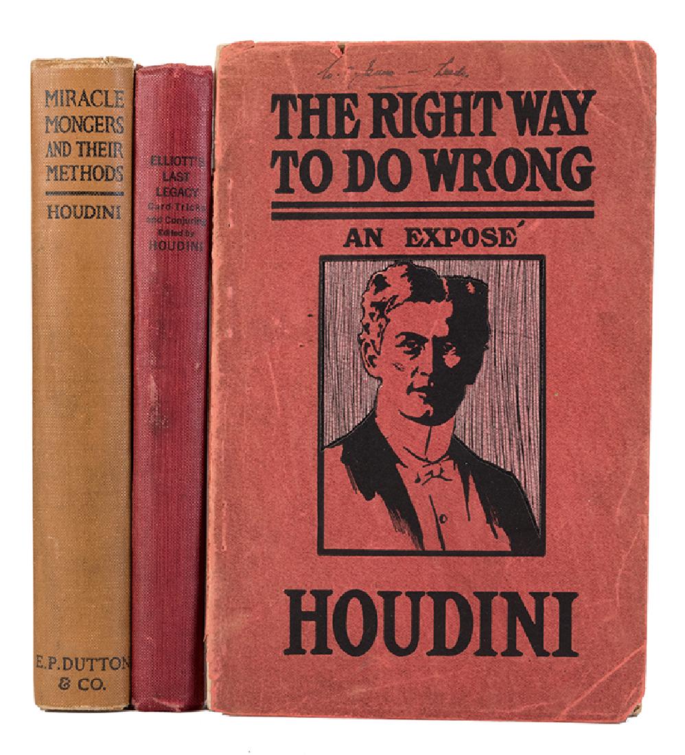 Houdini, Harry. Three Volumes by Houdini. (1 of 1)