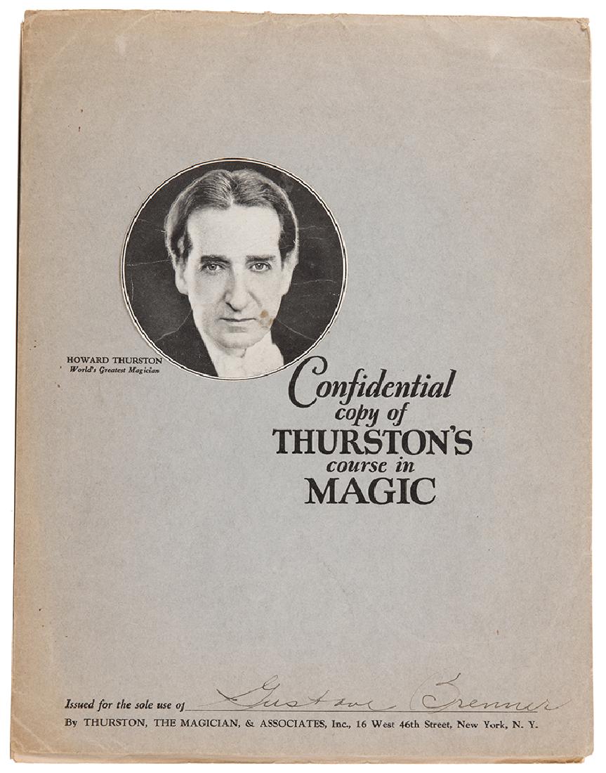Thurston, Howard. Confidential Copy of Thurston’s (1 of 3)