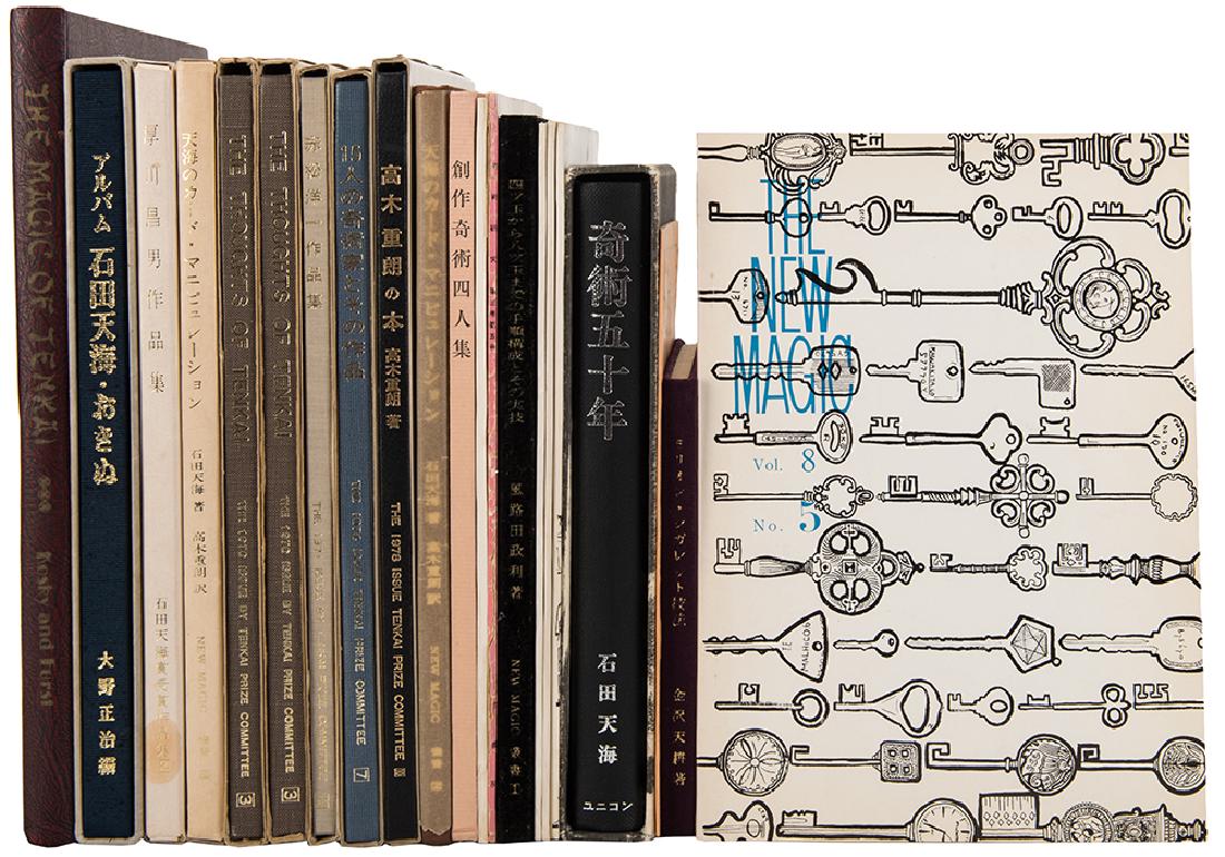 Lot of 21 Japanese Magic Books and Periodicals, Some: [Vernon, Dai] Lot of 21 Japanese Magic Books and Periodicals, Some Signed. Japan, 1960s—70s. Including one magazine (“The New Magic” V8 N5) and one book (The Magic of Tenkai) both signed “Prop