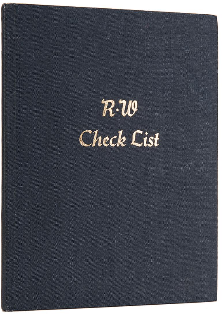 Winder, Roland. Check List of the Older Books on (1 of 2)