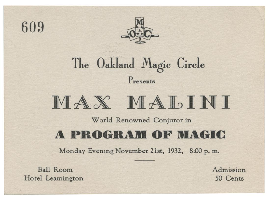 Malini, Max. Oakland Magic Circle Program Admission (1 of 1)