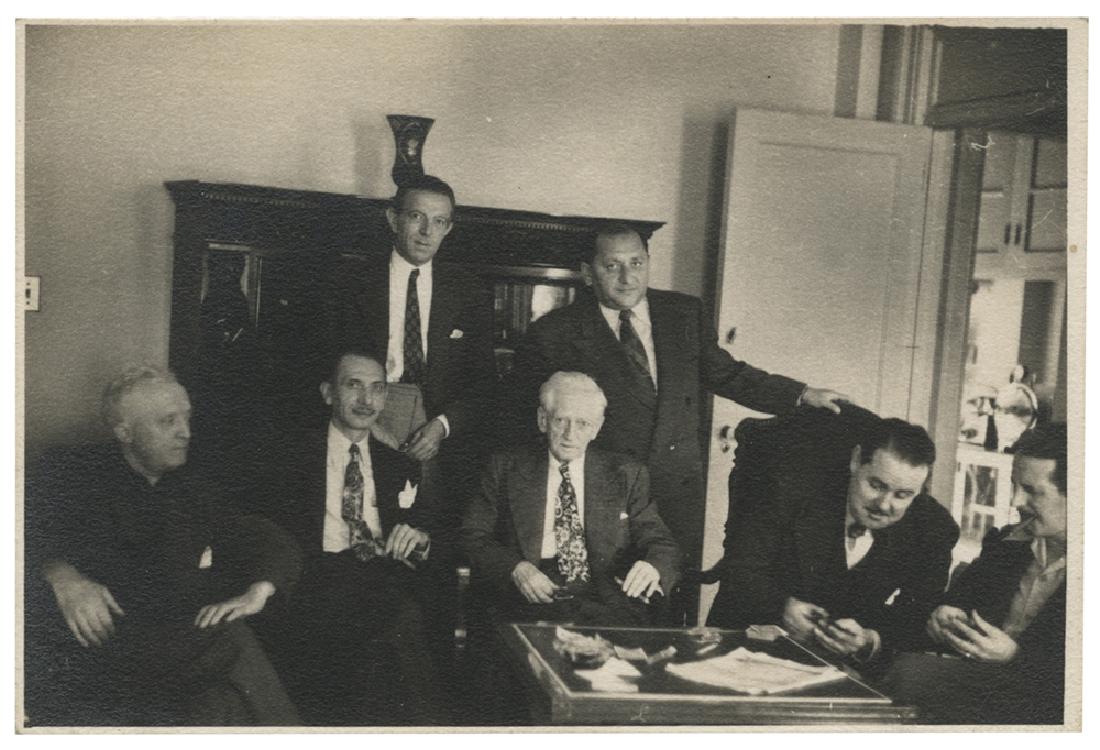 Photograph of the “Inner Circle” [Dai Vernon, Cardini, (1 of 1)