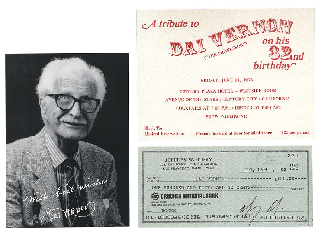 Collection of Vernon Ephemera. (1 of 3)