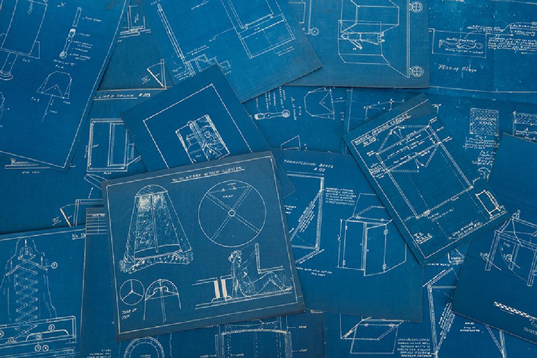 Portfolio of Over 75 Illusion Blueprints. (1 of 1)