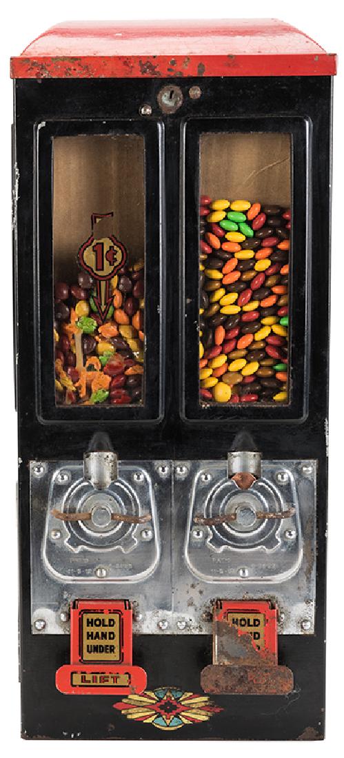 Advance Machine Company 1 Cent Twin Bulk Vendor. (1 of 1)