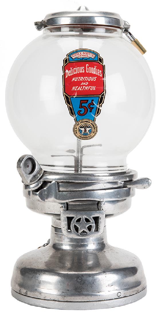 Columbus Vending Co. 5 Cent Bulk Vendor. (1 of 1)