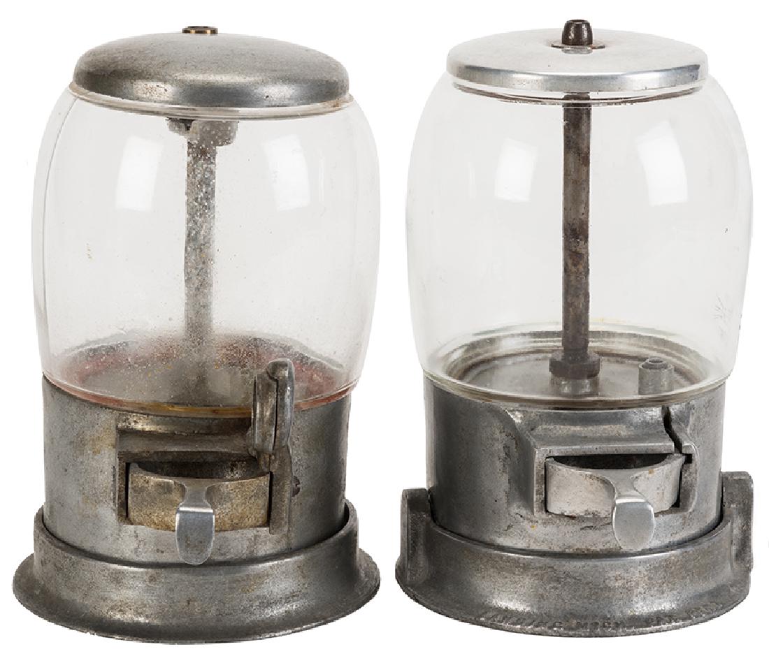 Two Davis Metal Fixture Co. 1 Cent Little Nut Vendors. (1 of 1)