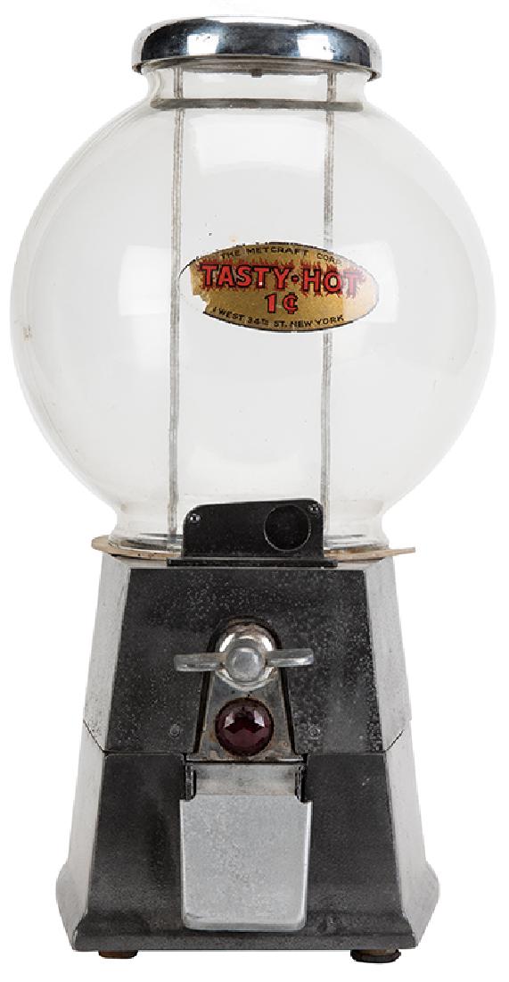 Metcraft Corp. 1 Cent Tasty-Hot Nut Vendor. (1 of 1)