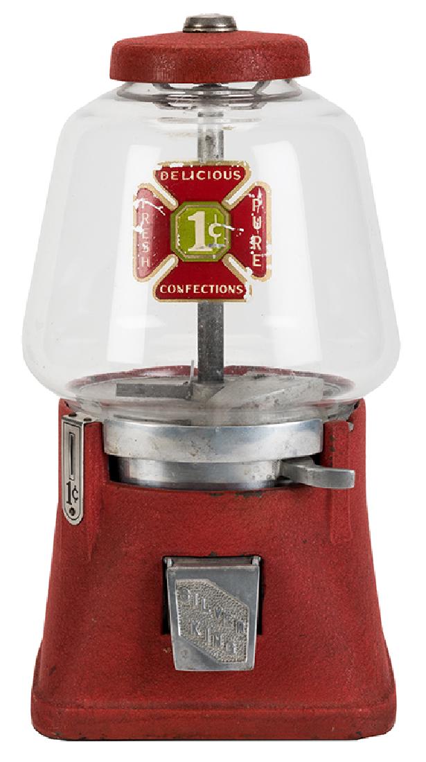 Silver King Corp. 1 Cent Confections Vendor. (1 of 1)