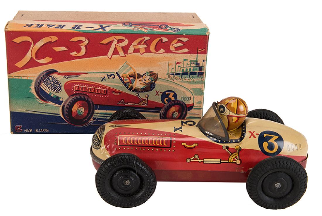 Bandai X—3 Friction Race Car Toy. (1 of 1)