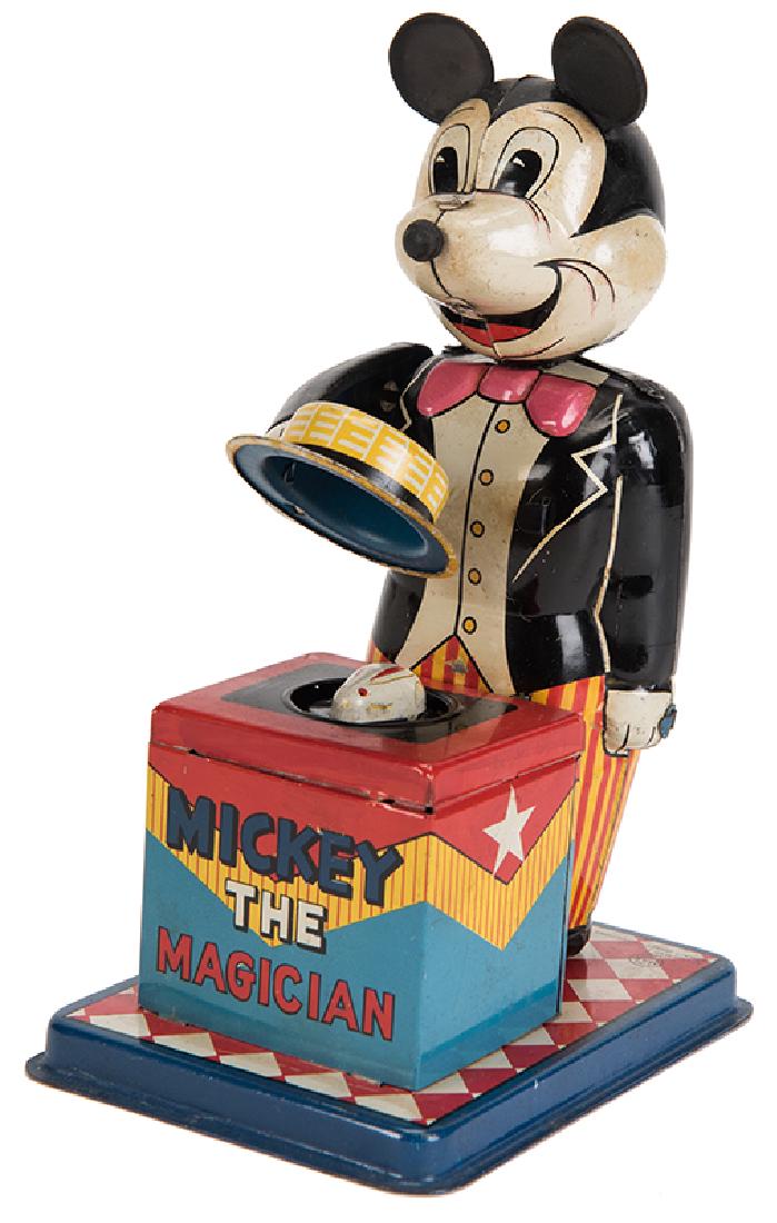 Linemar Mickey the Magician Wind-Up Toy. (1 of 1)