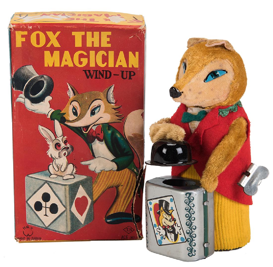 T.N. Fox the Magician Wind-Up Toy. (1 of 1)