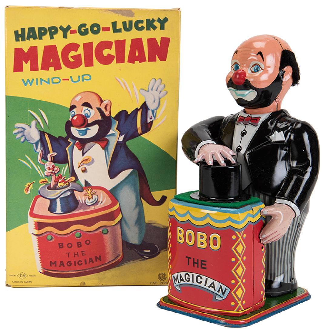 T.N. Happy-Go-Lucky Magician Wind-Up Toy. Bobo the (1 of 1)