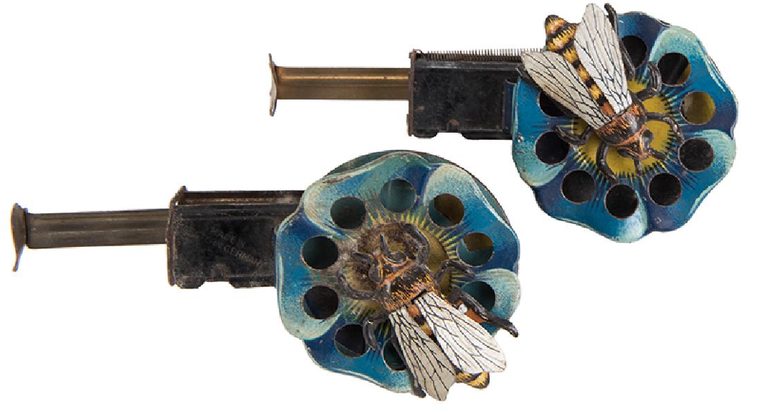 Pair of Mechanical Honey Bee Tin Toys. (1 of 1)
