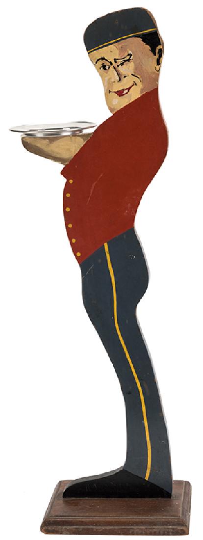 Carved Wood Smoking Stand. (1 of 1)