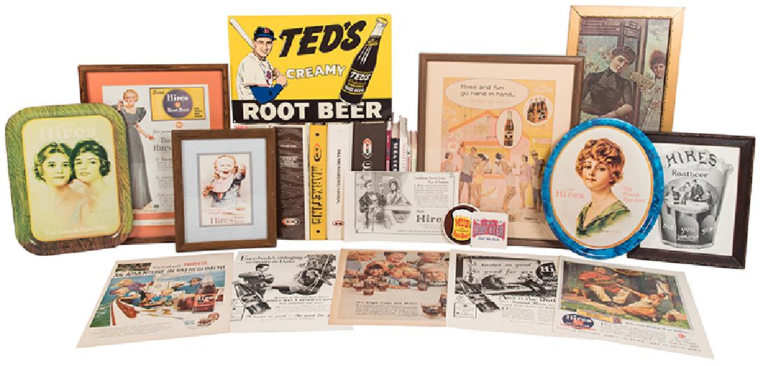 Large Collection of Root Beer Paper Advertising and (1 of 1)
