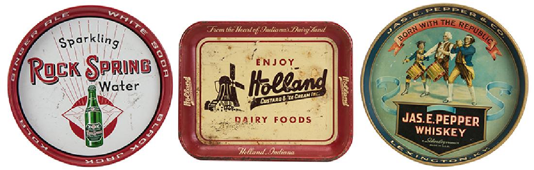 Lot of Three Vintage Advertising Trays. (1 of 1)