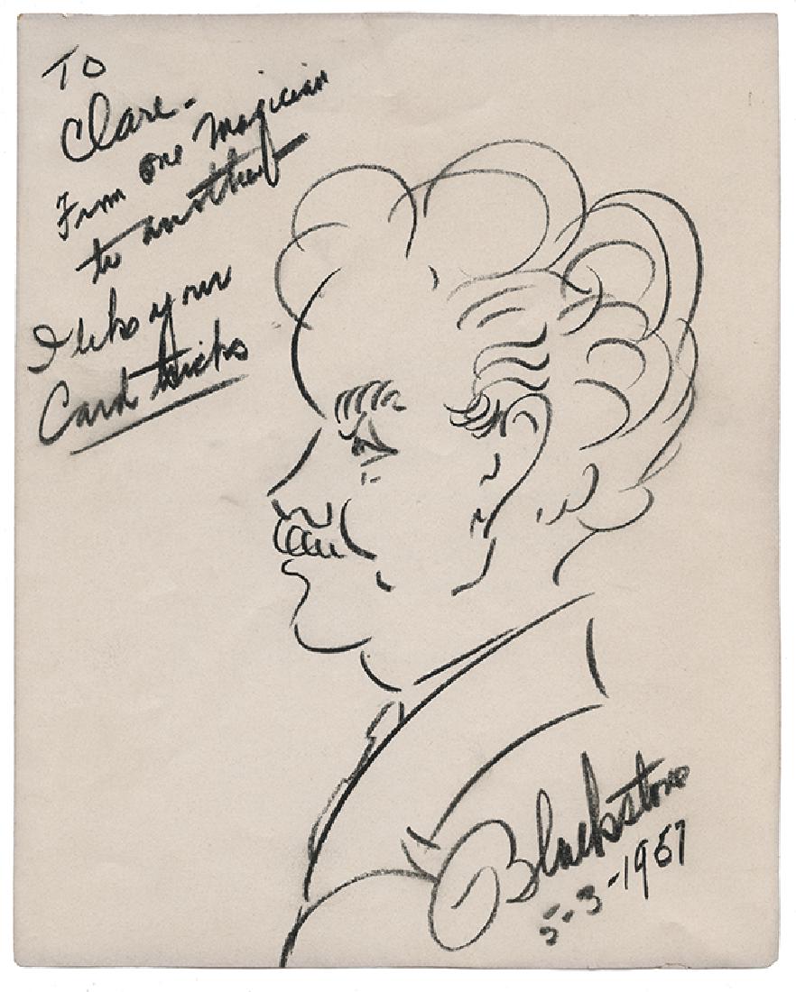 Self-Portrait Caricature of Magician Harry Blackstone. (1 of 1)