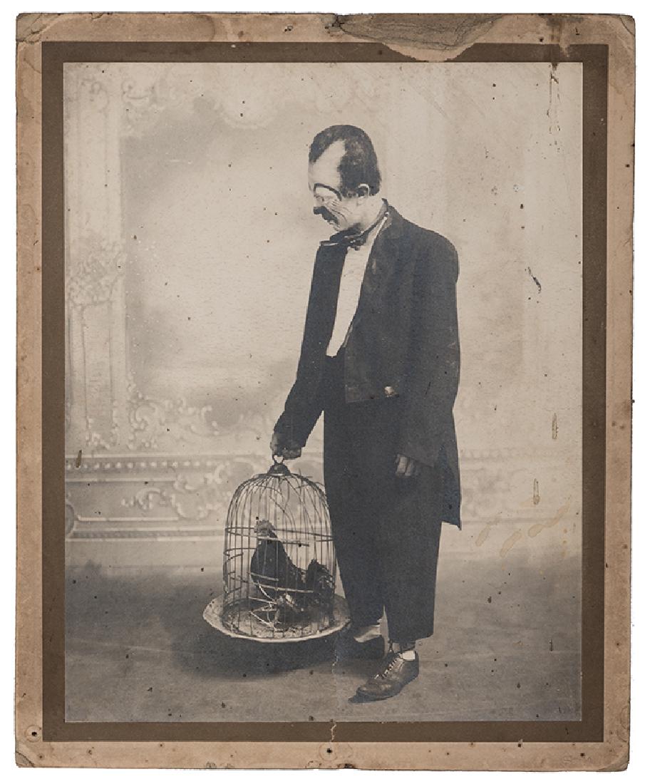 Photograph of Pete Boughton Dressed as a Clown. (1 of 1)