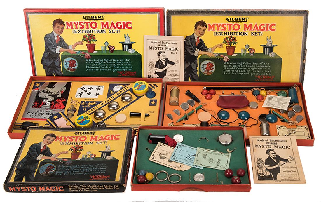 A.C. Gilbert Mysto Magic Sets. Group of Three. (1 of 1)