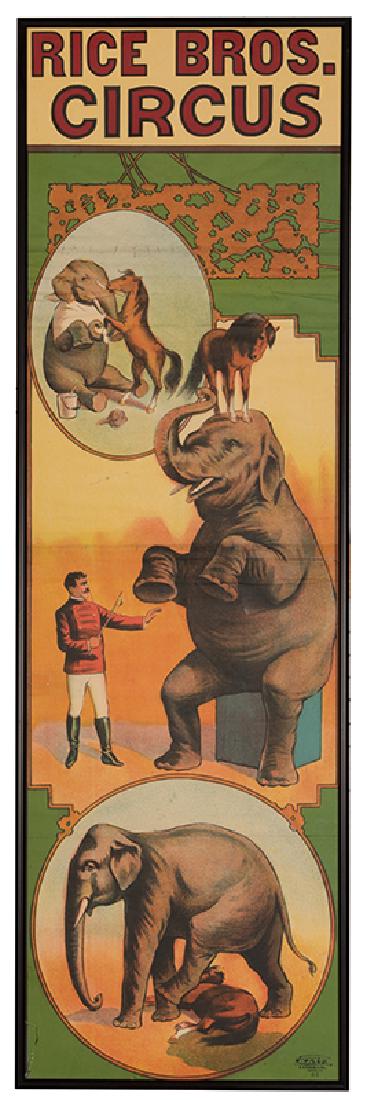 Rice Brothers Circus Panel Poster. (1 of 1)
