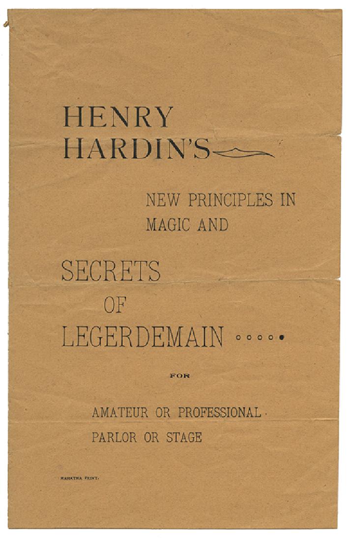 Henry Hardin’s New Principles in Magic and Secrets of (1 of 5)