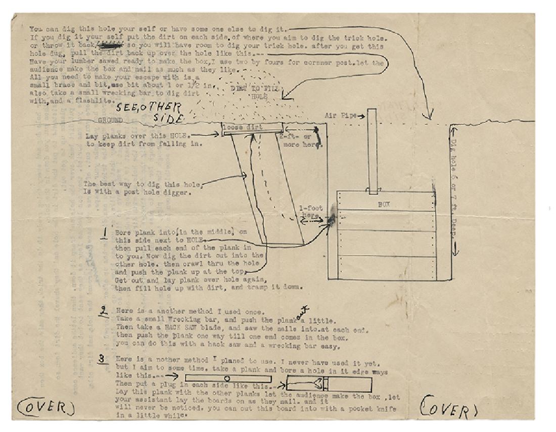 The Great Kolar’s Handcuffs and Escapes Files. (1 of 18)