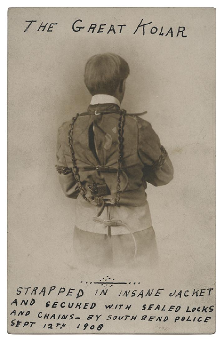 Group of 13 Photos or RPPCs of Escape Artist Kolar the (1 of 14)