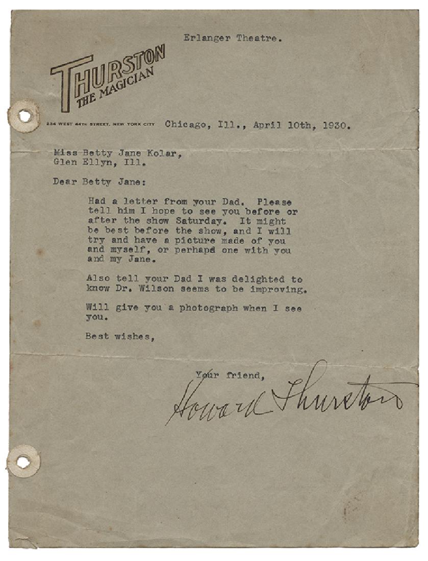 Typed Letter Signed to Betty Jane Kolar. (1 of 1)