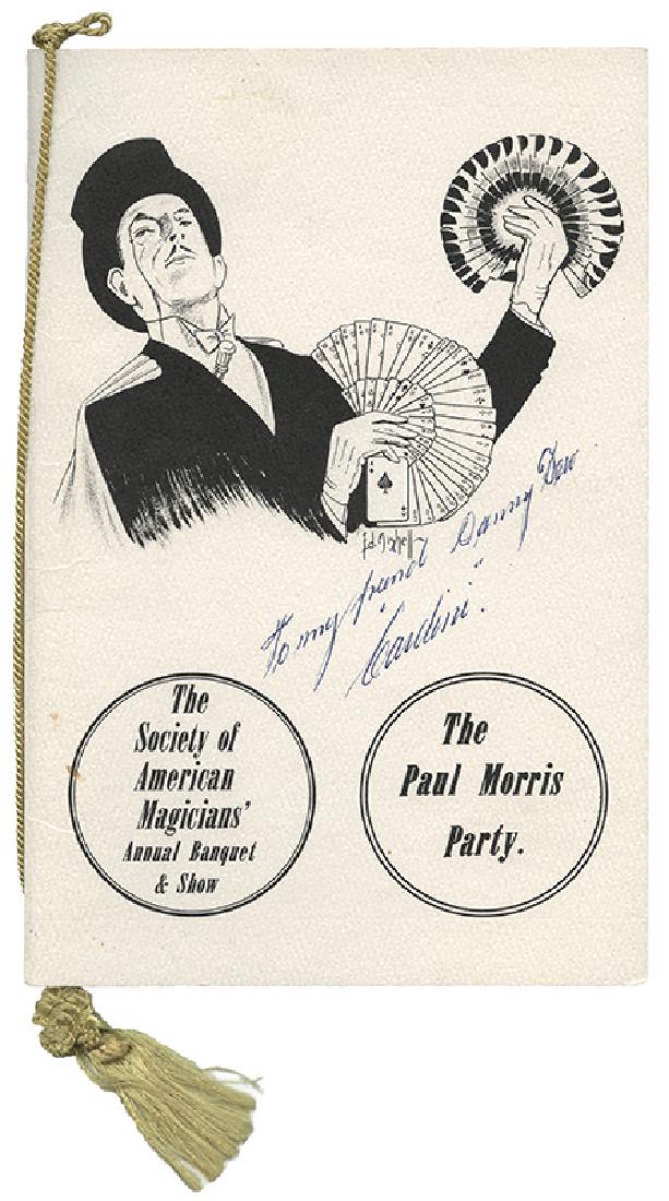 Two Cardini Programs, One Signed and Inscribed. (1 of 2)