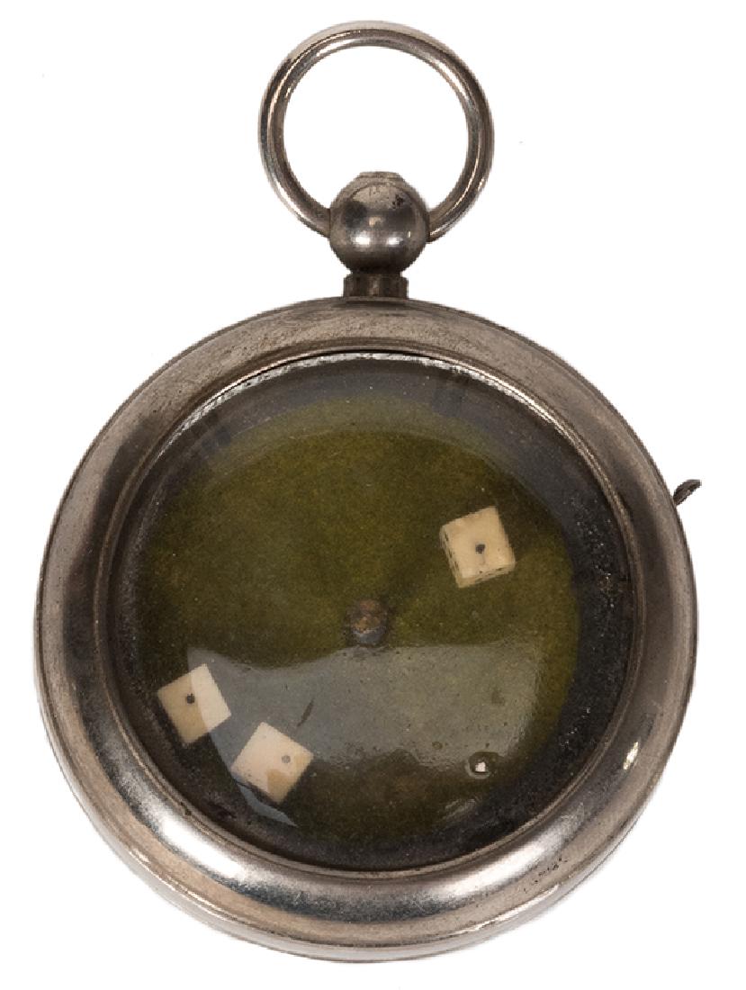Antique Dice Pocket Watch Game. (1 of 1)