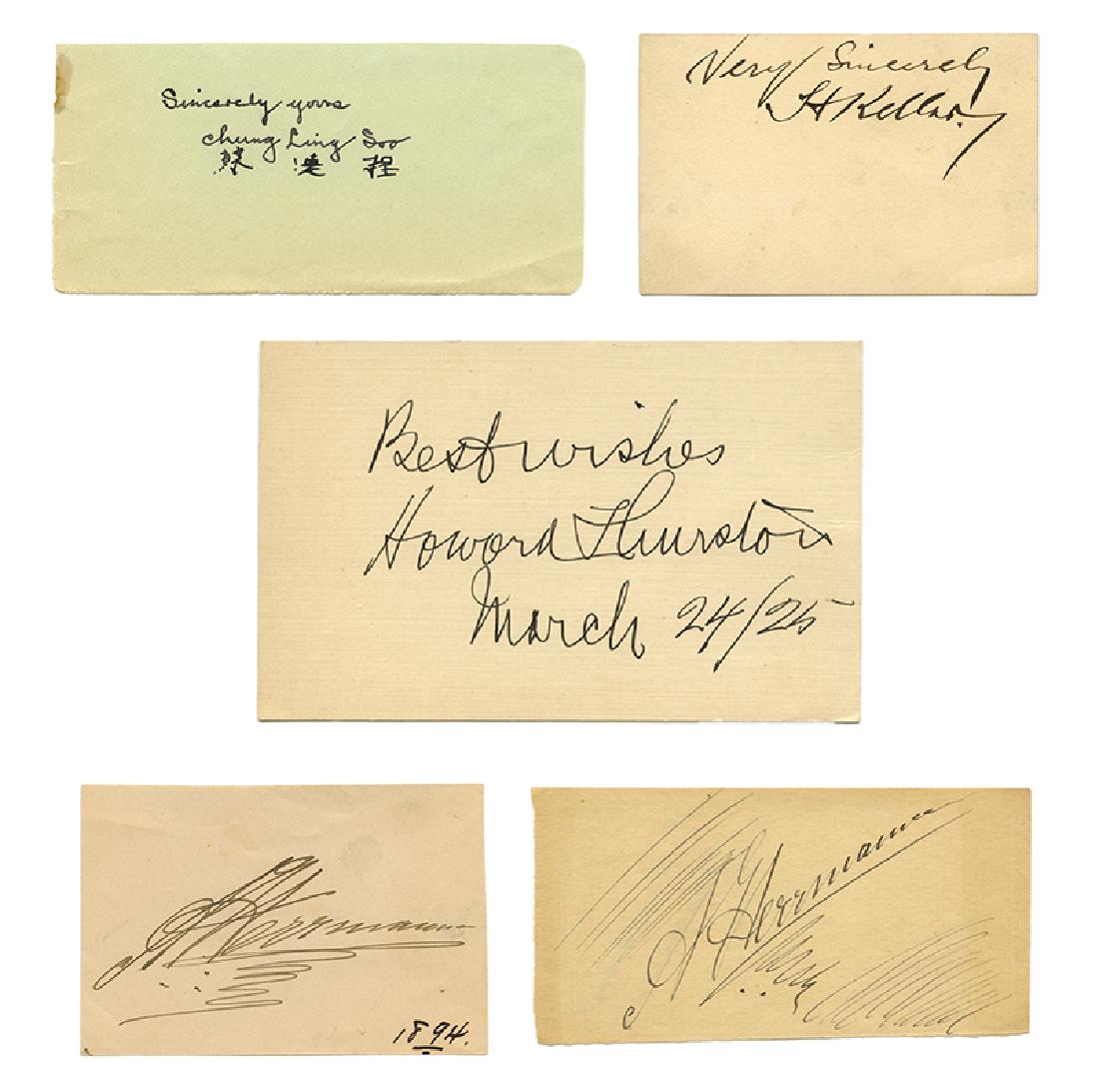 Lot of Five Cut Signatures of Famous Magicians. (1 of 1)