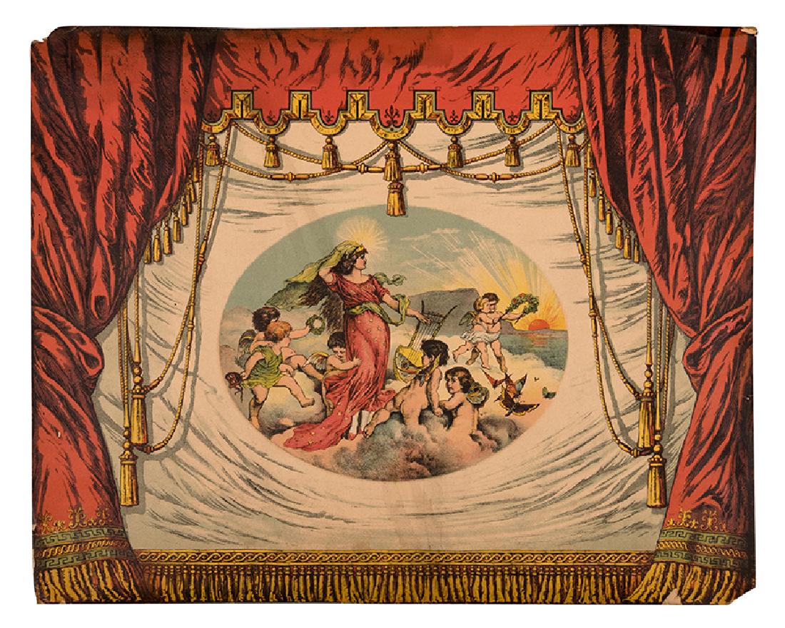 A Massive Collection of Antique Toy Theater Scenery and (1 of 20)