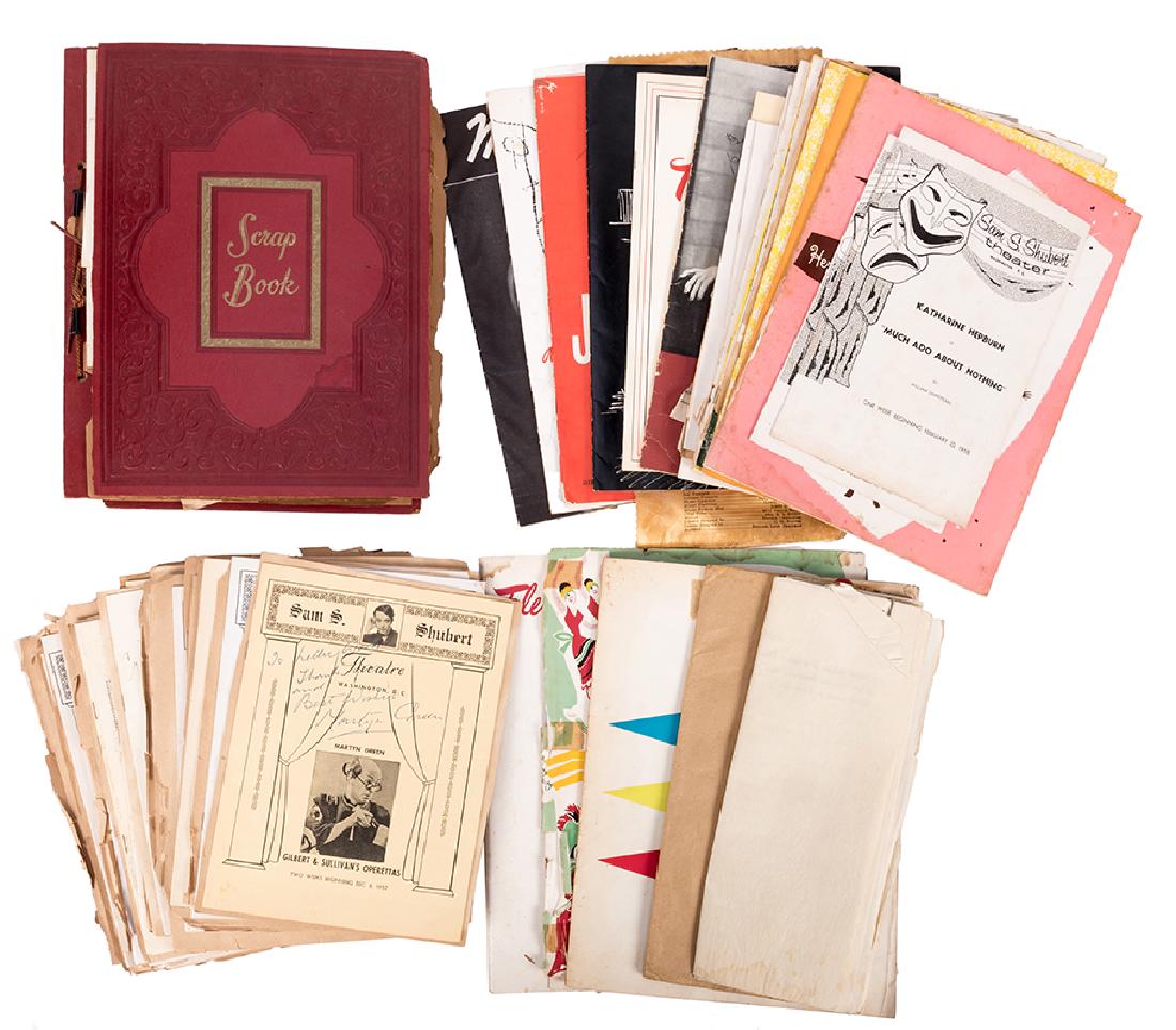 Outstanding Scrapbook of Theatrical Playbills and (1 of 10)