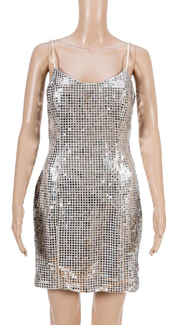 Diana Ross Stage Worn Dress. : Diana Ross Stage Worn Dress. A shimmery silver sequined mini dress worn onstage by the singer. Excellent. Accompanied by a certificate of authenticity. From the Robert Johnson Memorabilia Collection