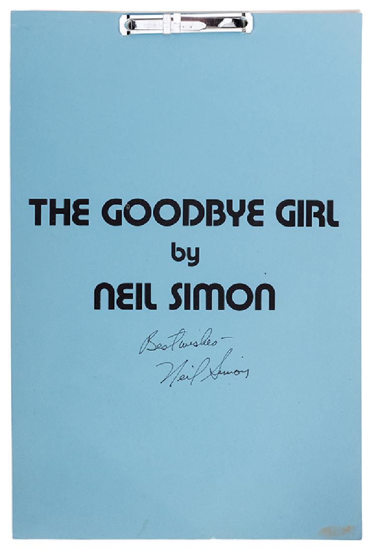 Neil Simon Signed “The Goodbye Girl” TV Movie Script. (1 of 1)