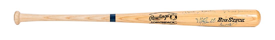Baseball Bat Signed by Members of the MLB 500 Home Run (1 of 5)