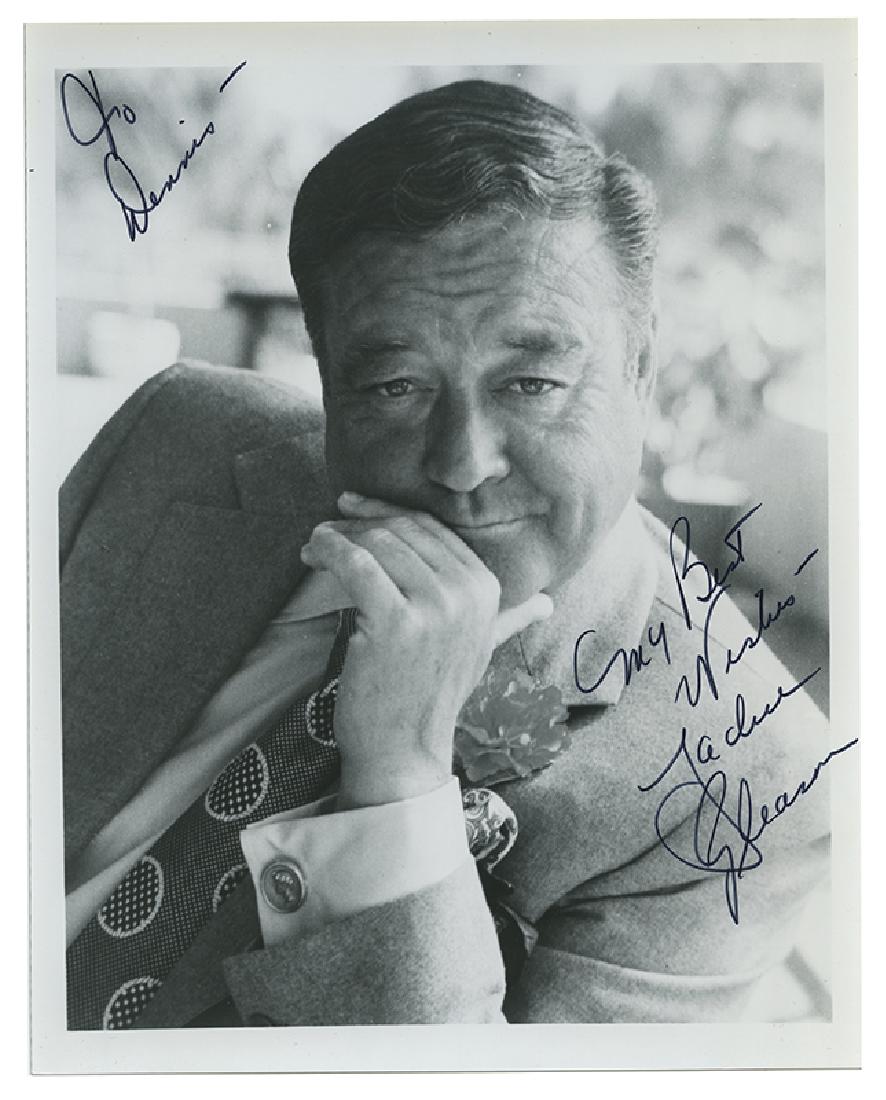 Jackie Gleason signed photograph. (1 of 2)